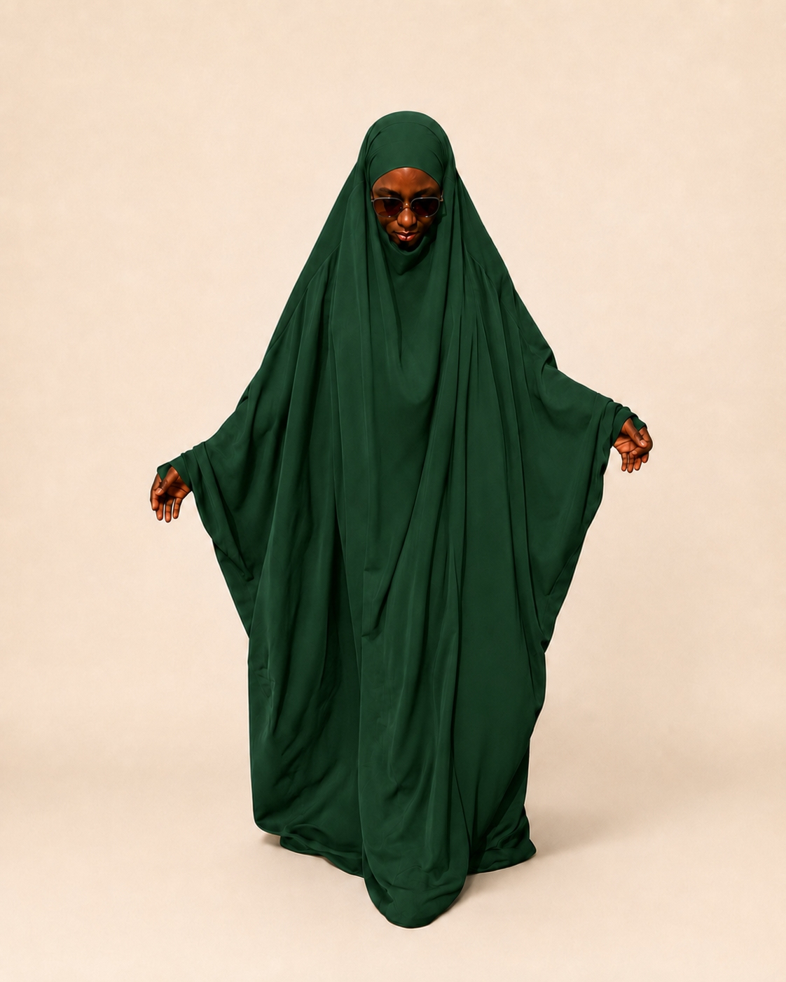Najiyyah Sleeve Style jilbab in Hunter Green
