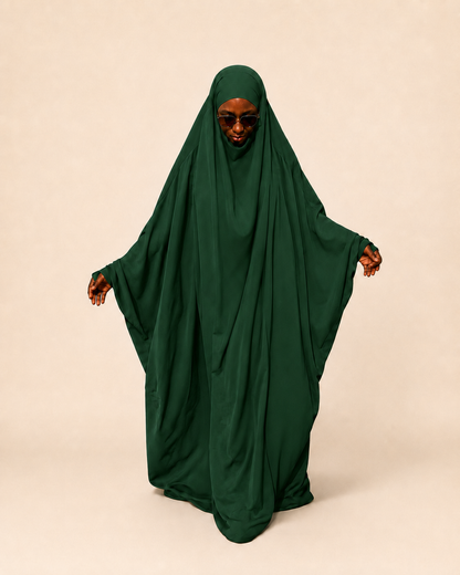 Najiyyah Sleeve Style jilbab in Hunter Green