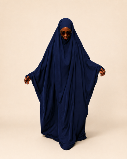 Najiyyah Sleeve Style jilbab in Navy