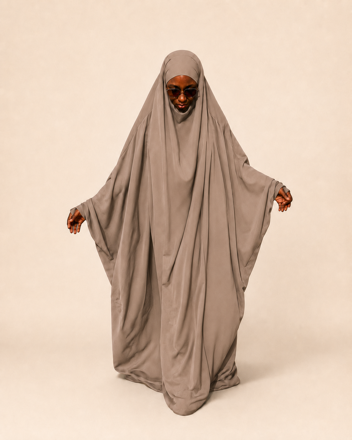 Najiyyah Sleeve Style jilbab in Taupe