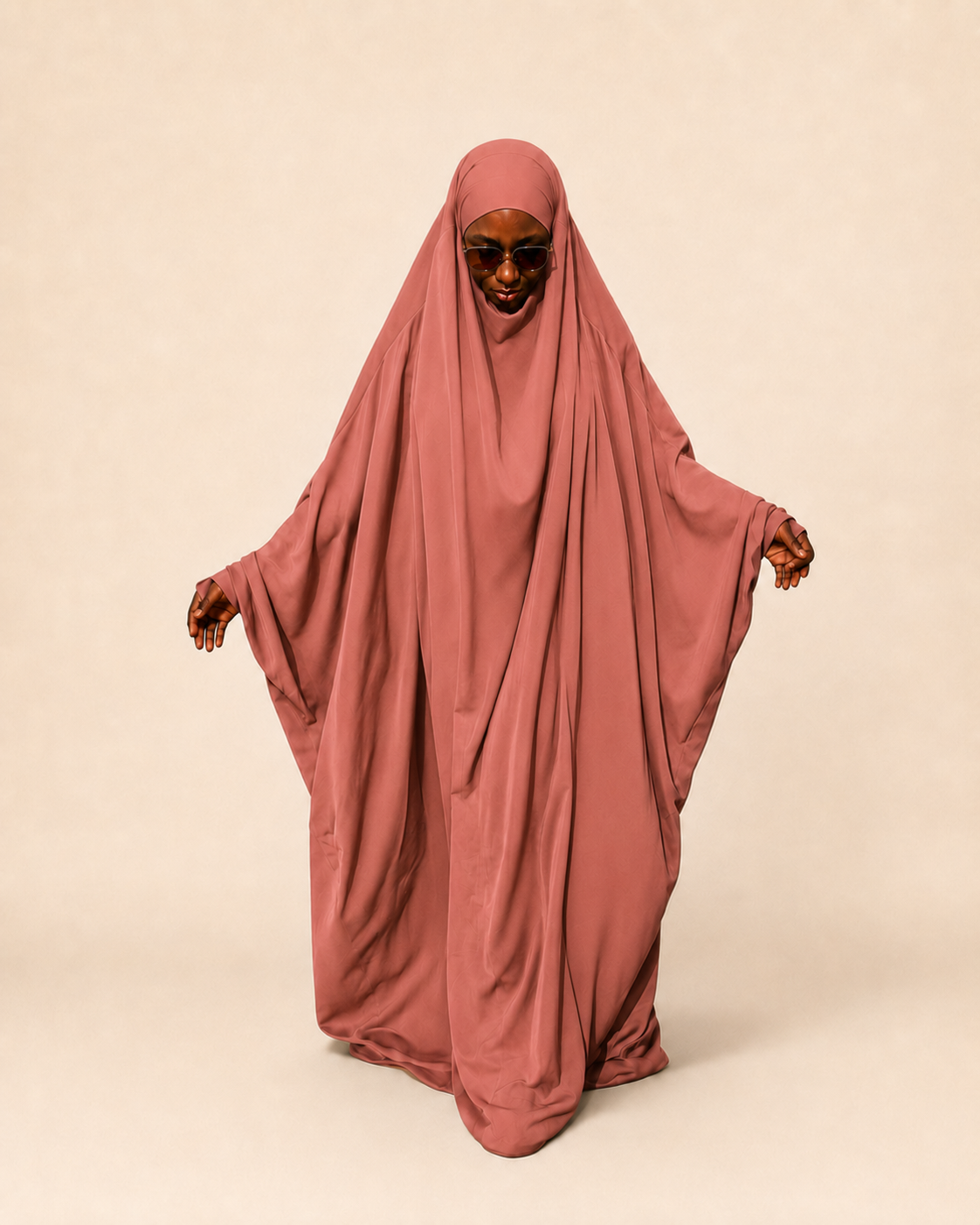 Najiyyah Sleeve Style jilbab in Terracotta Rose